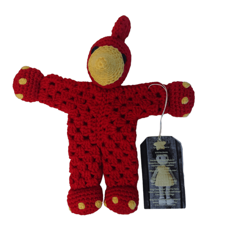 Red cuddly dementia or anxiety calming/soothing aid. Handmade, but tested to toy standards.