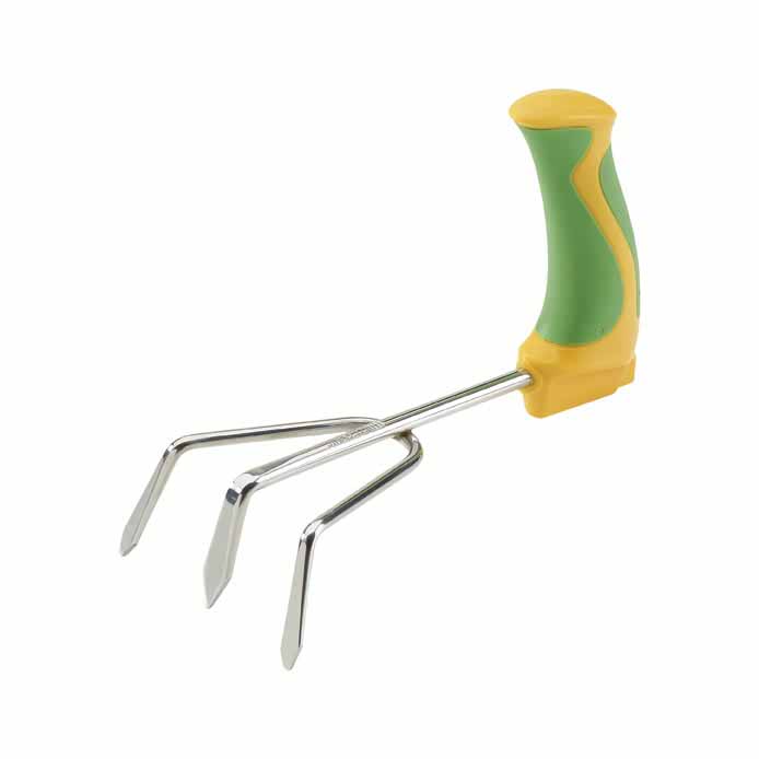 Peta ergonomic easi grip cultivator or hand rake gardening tool