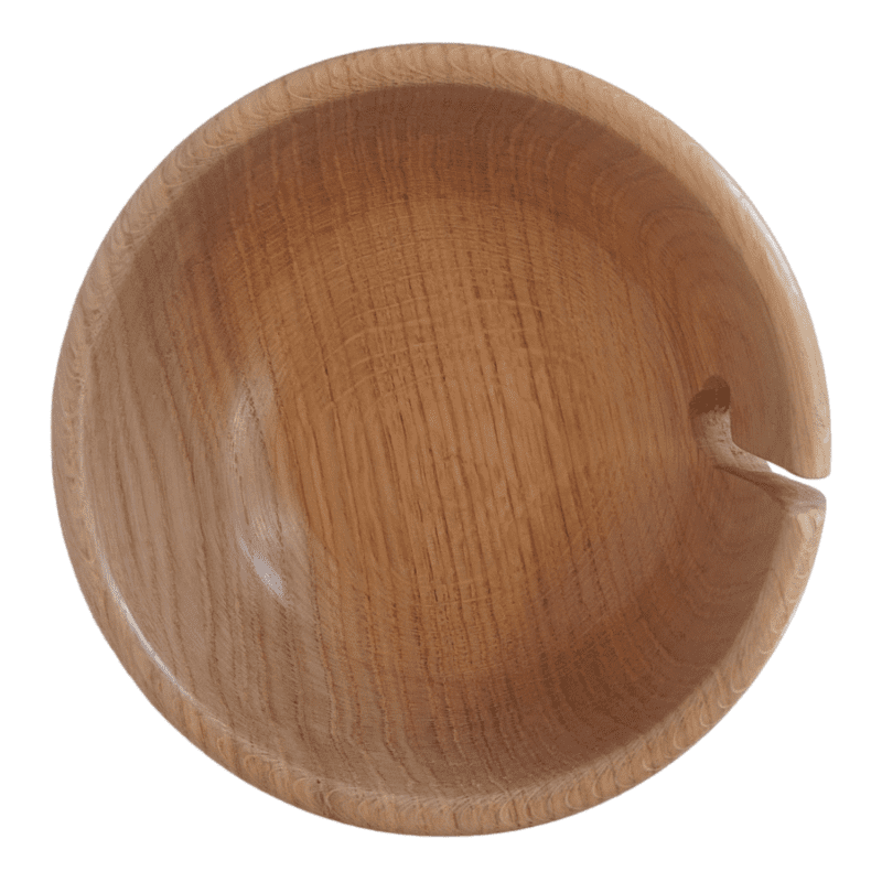 yarn bowl handmade, woodturned from wood