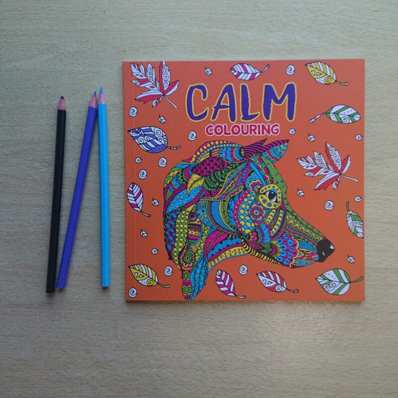 Calm, calming or relaxing colouring book for adults